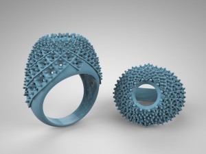 smoky quarz ring 3D Принт Модель