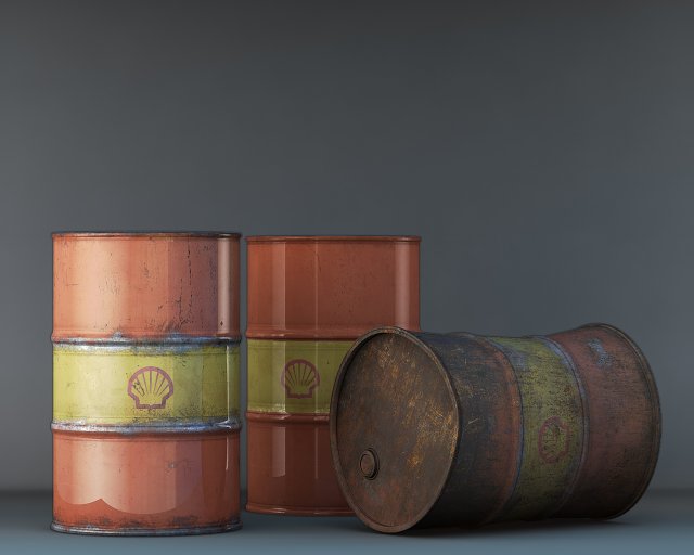 15 barrel variations Model 3D .c4d .max .obj .3ds .fbx .stl .blend 