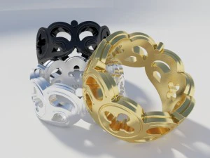 trinity ring 3D Print Model