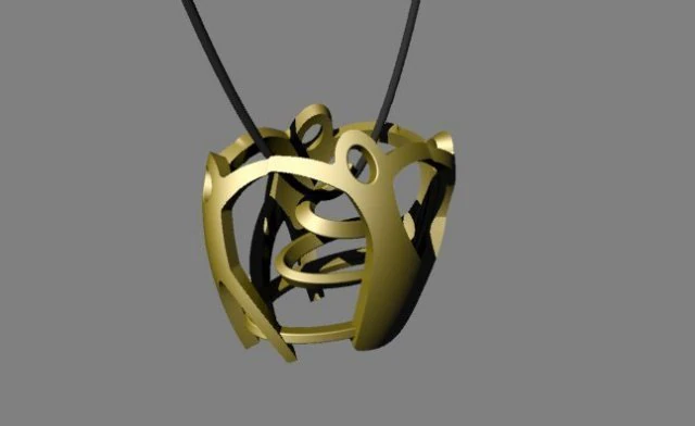 girotondo pendant 3D Print Model .c4d .max .obj .3ds .fbx .stl .blend 