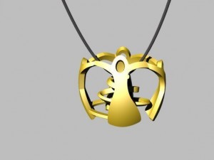 girotondo pendant 3Dプリントモデル