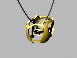 girotondo pendant 3Dプリントモデル