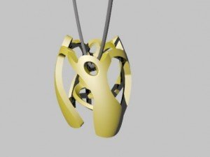 girotondo pendant 3Dプリントモデル