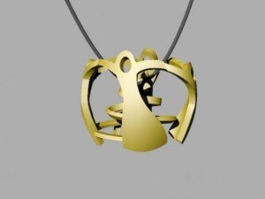 girotondo pendant 3Dプリントモデル