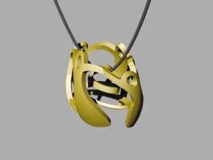 girotondo pendant 3Dプリントモデル
