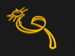 ciondolo gatto gp Modello di stampa 3D