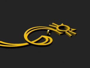 ciondolo gatto gp Modello di stampa 3D