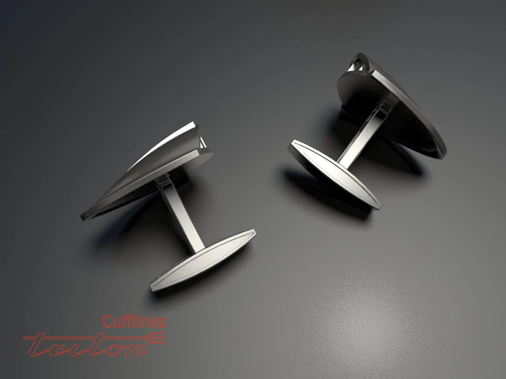 triton cufflinks 3D Print Model .c4d .max .obj .3ds .fbx .stl .blend
