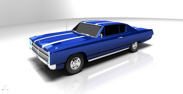 Plymouth sport fury 67 Modelo de Impressão 3D .c4d .max .obj .3ds .fbx .stl .blend 