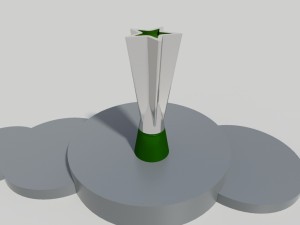 miniature scale 1-32 of heineken trophy f1 3D-printmodel