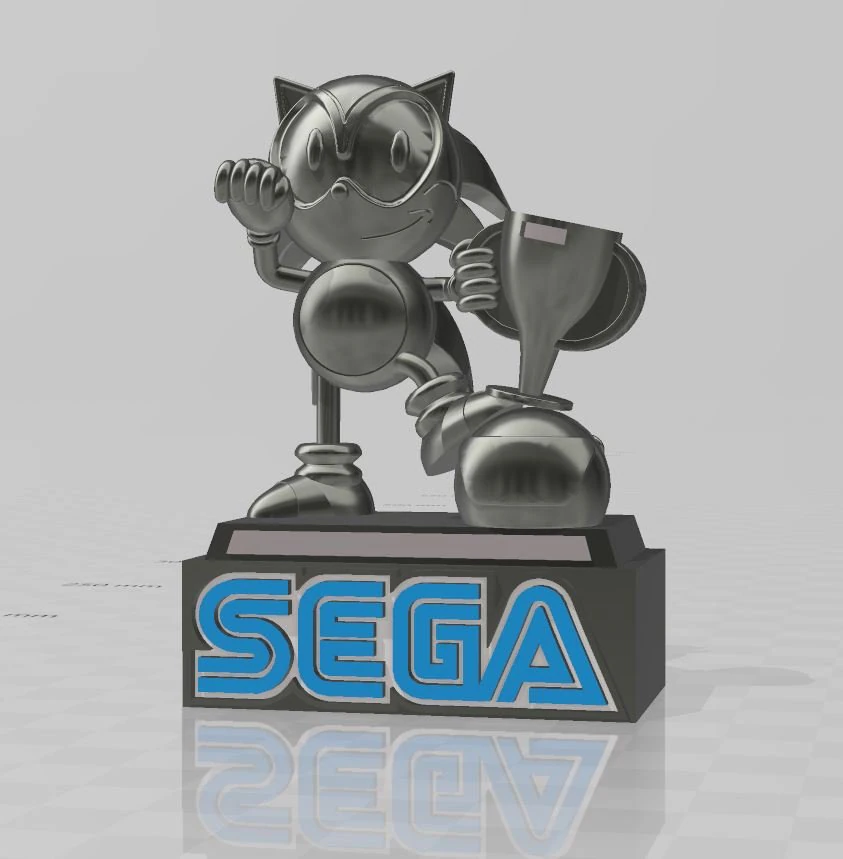 Sonic Formula 1 Trophy 1993 3D Print Model .c4d .max .obj .3ds .fbx .stl .blend