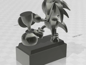 Sonic Formula 1 Trophy 1993 3D Print Model
