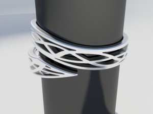 embrace of love - ring 3D-printmodel