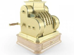 registratore di cassa antico Modello 3D