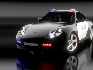 porsche 911 carrera  police Model 3D