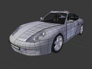 porsche 911 carrera  police 3D Model