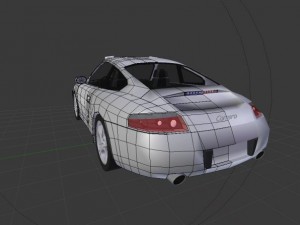 porsche 911 carrera  police 3D Model