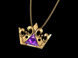 crown pendantearing 3D 模型