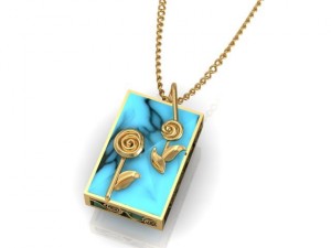 rose half set Modelo 3D