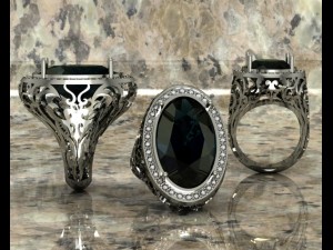 alxndrit ring Model 3D