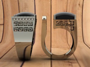 onyx ring Modello 3D