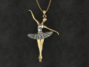 ballet pendant 3D Model