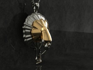 ballet dancer pendant Modelo 3D