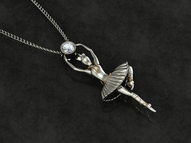 ballet pendant 2 Modello 3D .c4d .max .obj .3ds .fbx .stl .blend 