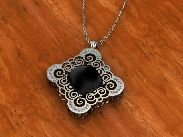 sq pendant 3D Model .c4d .max .obj .3ds .fbx .stl .blend