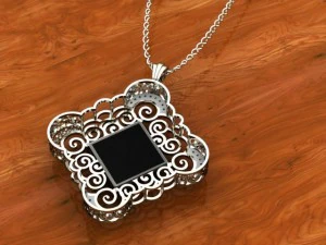 sq pendant 3D Model