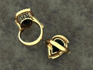 pear ring 3D Model