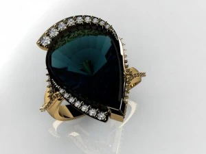 pear ring 3D Model