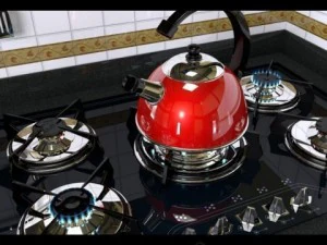 现代炉灶 3D 模型