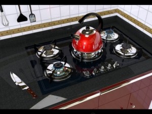 modern cooktop Modelo 3D