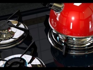 modern cooktop Modelo 3D