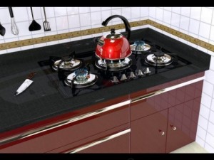 modern cooktop Modelo 3D