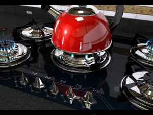 modern cooktop Modelo 3D