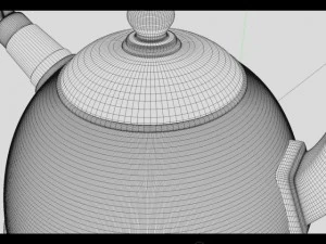 kettle and knife 3D Model