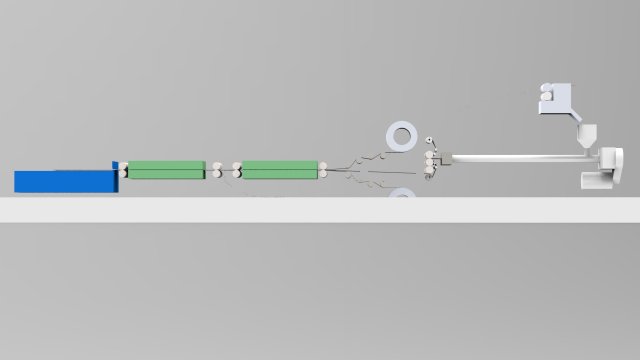 aluminium composite production line 3d scheme 3D Model .c4d .max .obj .3ds .fbx .stl .blend 