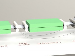 aluminium composite production line 3d scheme 3D Model