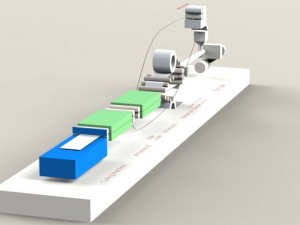 aluminium composite production line 3d scheme 3D Model