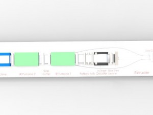 aluminium composite production line 3d scheme 3D Model