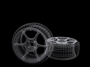 Buddy club p1 racing rims 3Dモデル