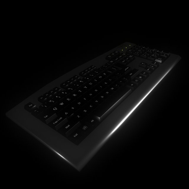 keyboard Modèle 3D .c4d .max .obj .3ds .fbx .stl .blend 
