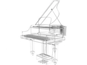 piano Modelo 3D