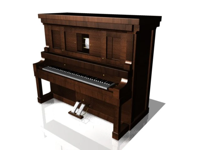 piano 3D Model .c4d .max .obj .3ds .fbx .stl .blend 