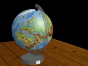 animated 3d globe Modelo 3D