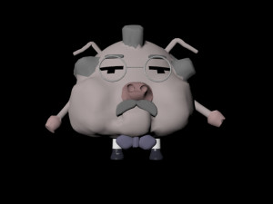 old pig 3D Model