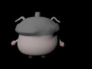 old pig 3D Model