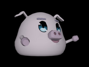 baby pig Modèle 3D